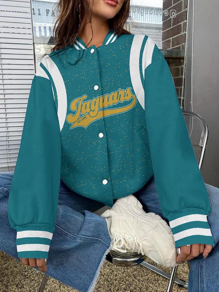 Jacksonville Jaguars National Football League 2024 Make Your Mark Unisex Varsity Jacket