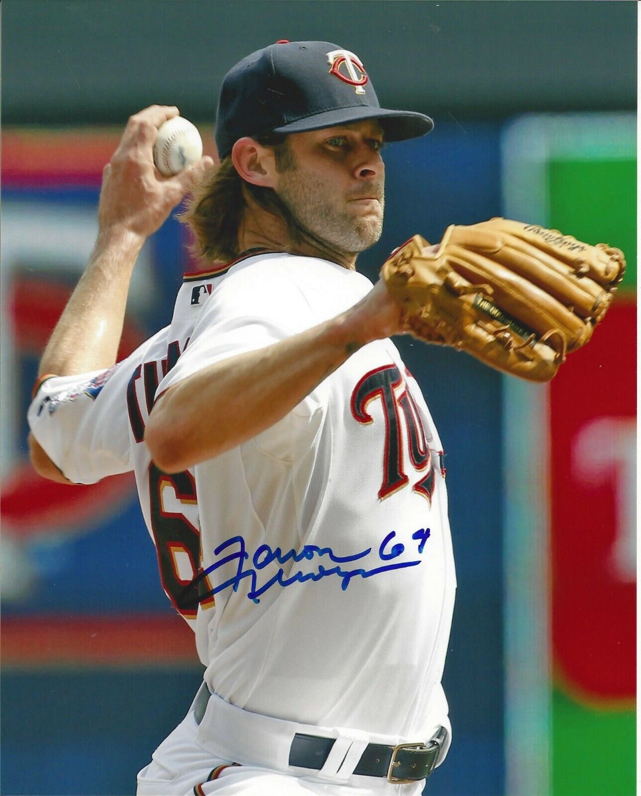 Aaron Thompson autographed 8x10 Minnesota Twins#S606