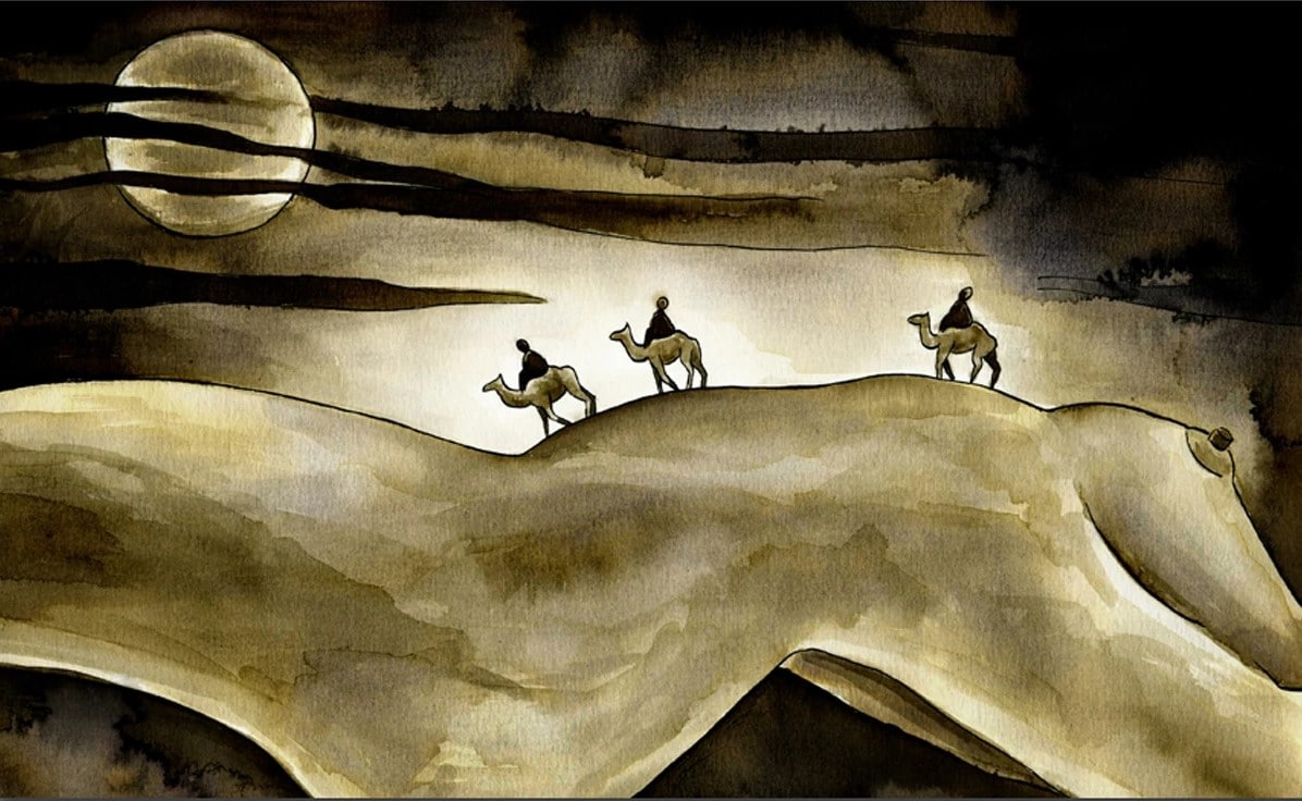 

Desert Caravan – Paint By Numbers - 40*50CM, 501 Original