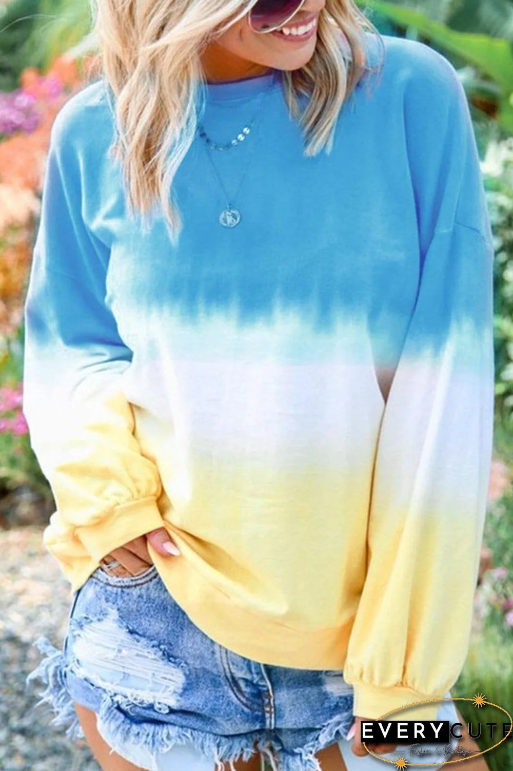 Tie-dye Fashion Color Top(3 Colors)