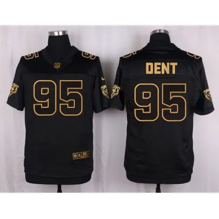 Bears #95 Richard Dent Black Men's Stitched NFL Elite Pro Line Gold Collection Jersey