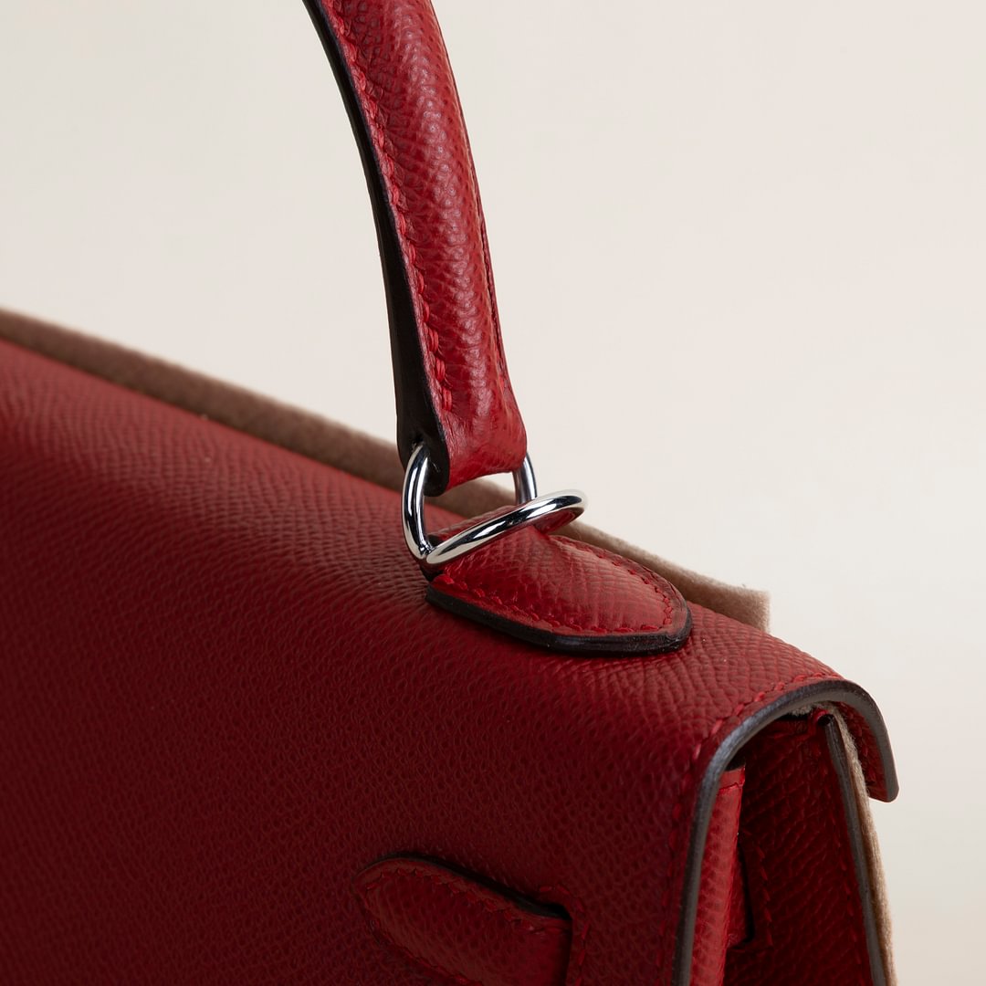 Kelly25 Epsom Q5 Rouge casaque PHW