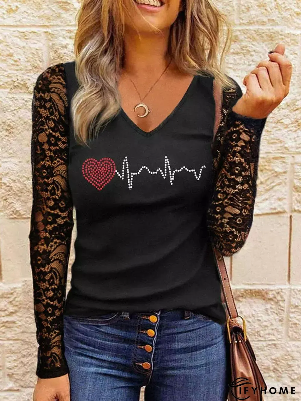 Casual Heart/Cordate T-Shirt | IFYHOME