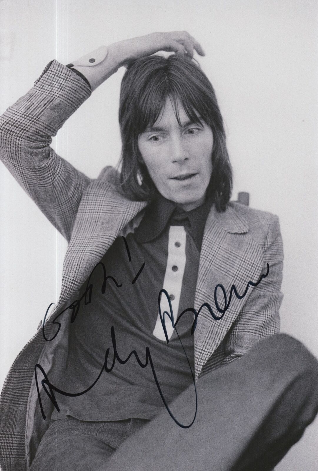 Andy Bown Hand Signed 12x8 Photo Poster painting Status Quo 1.