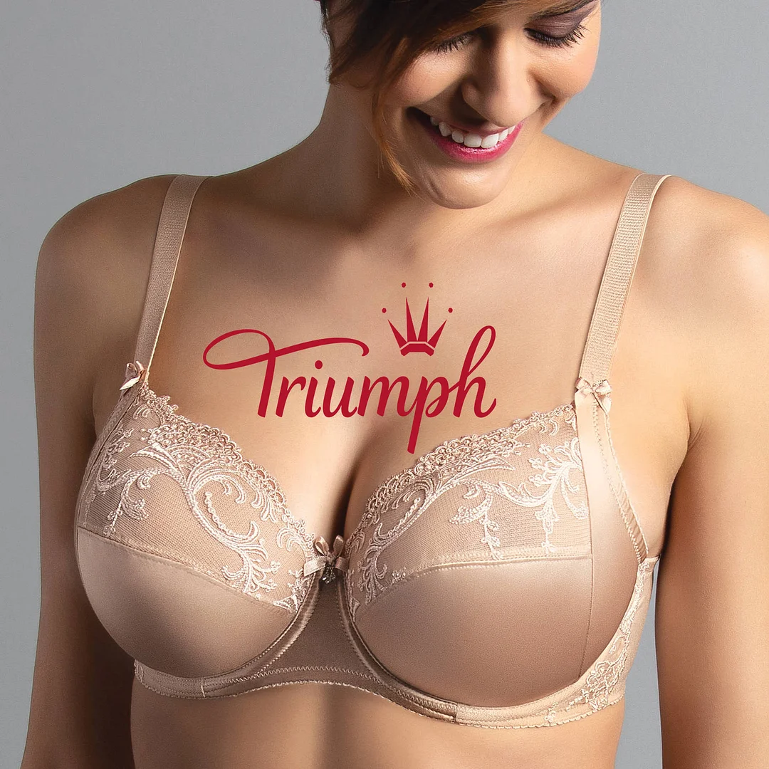 Triumph - (3 бр) Копринен сутиен с тел за комфорт