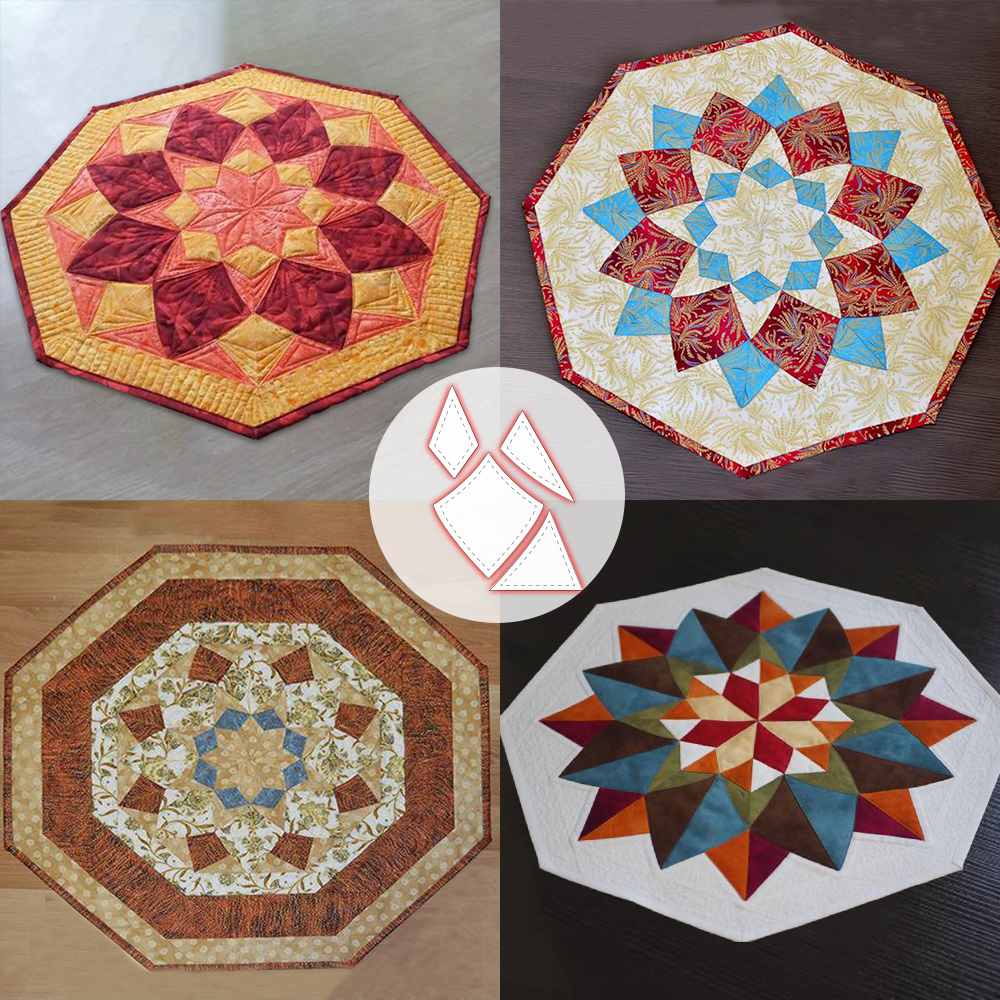 Blossom Patchwork Template Set(4 PCS)