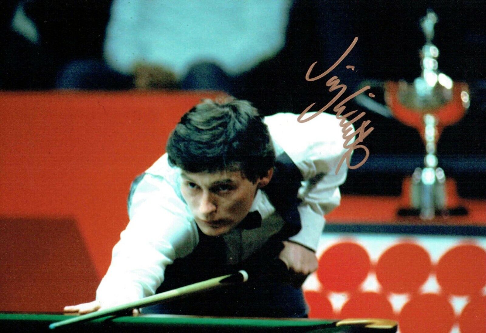 Jimmy WHITE SIGNED 12x8 Photo Poster painting 1 Autograph AFTAL RD COA SNOOKER Legend