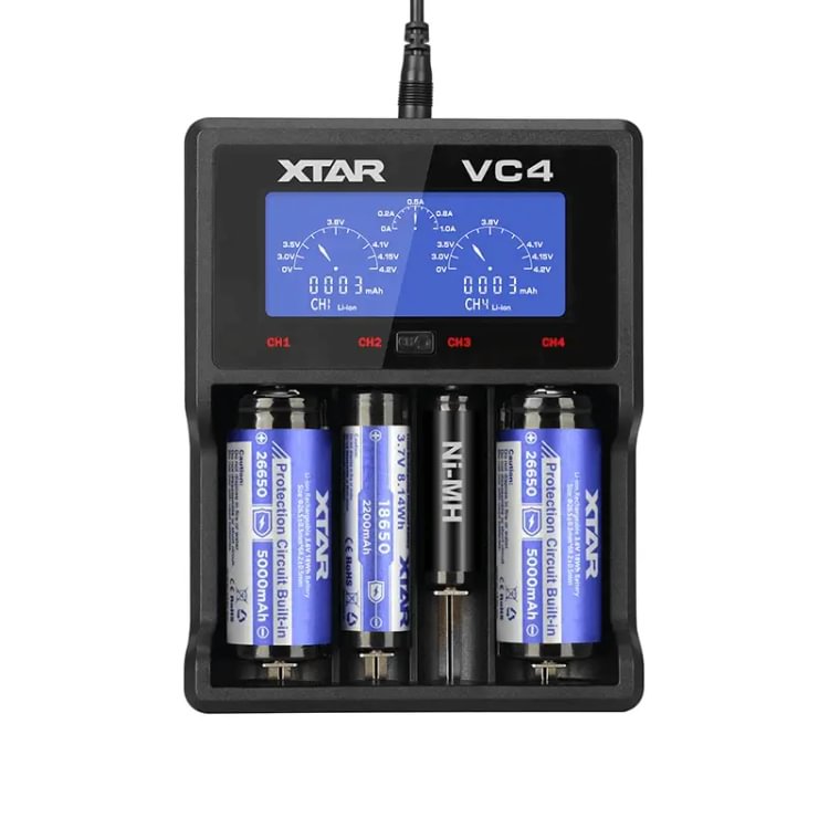 XTAR VC4 Universal USB Battery Charger