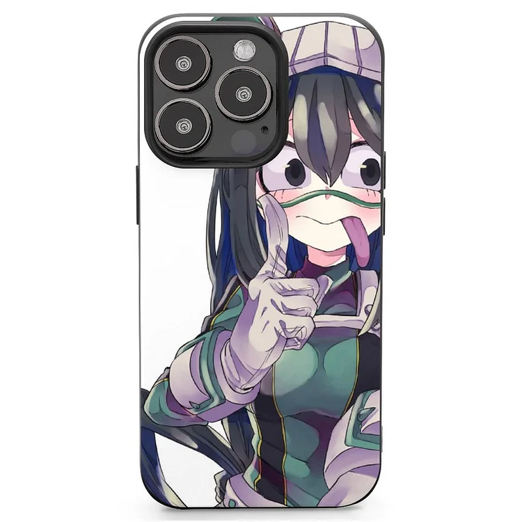 Tsuyu Asui Anime My Hero Academia Phone Case Mobile Phone Shell IPhone 13 and iPhone14 Pro Max and IPhone 15 Plus Case - Heather Prints Shirts