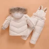 Baby Girl Boy Down Jacket Winter Thicken 2 Pcs Sets