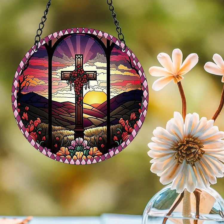Cross - Suncatcher Hanging Ornament WH025