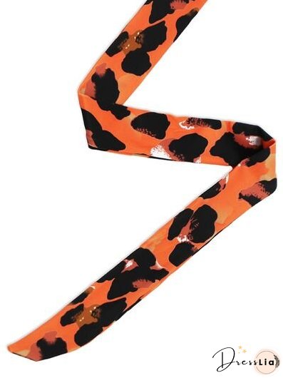 Tied Printed Surplice Tiered Tank Dress