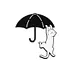 Kitten Under Umbrella