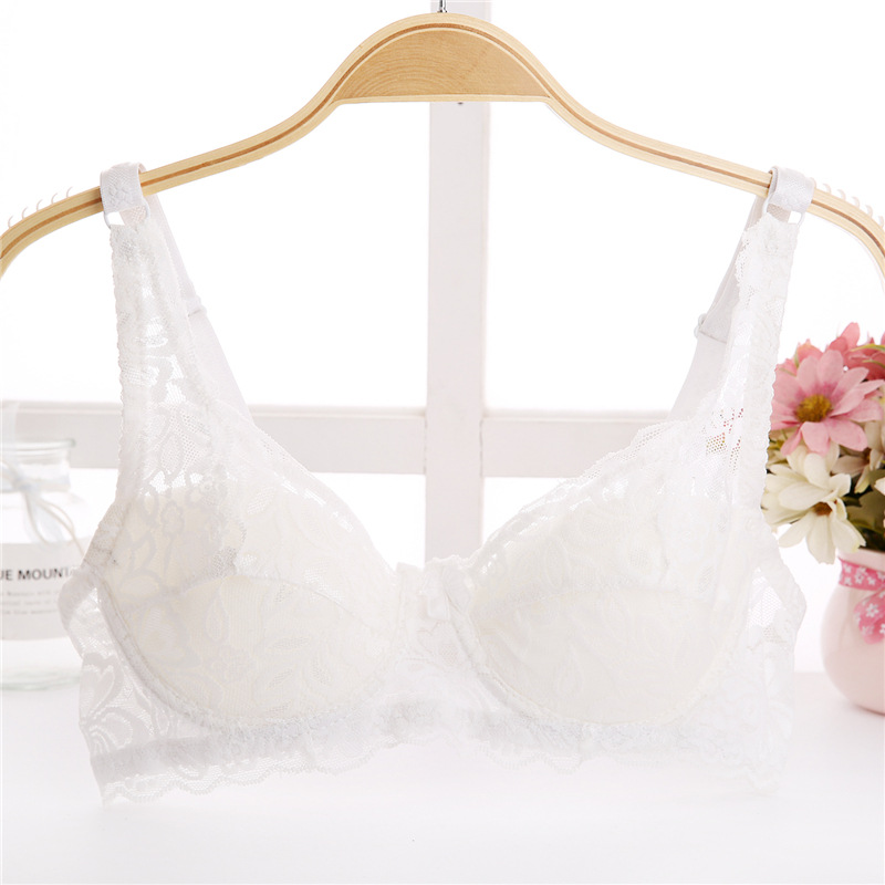 Qinice Summer thin cup Sexy Push Up Bra cool Women Lace Bra for Women thin big cup dress Underwear Padded Women Brassiere Lingerie bra