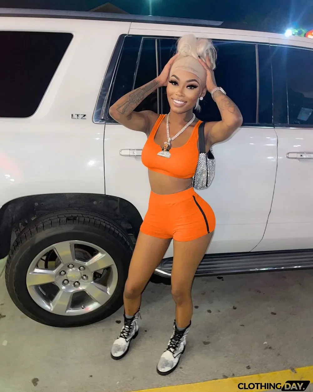 Sports Tank Top And Shorts Two Piece Sets