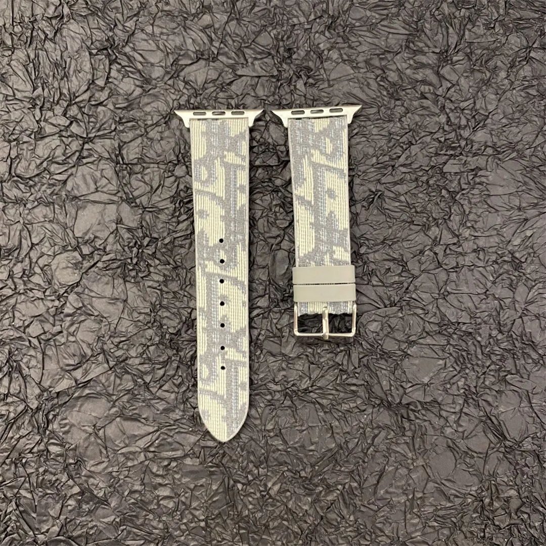 Christian Dior Premium Jacquard Fabric Apple Watch Full Series Replacement Straps
