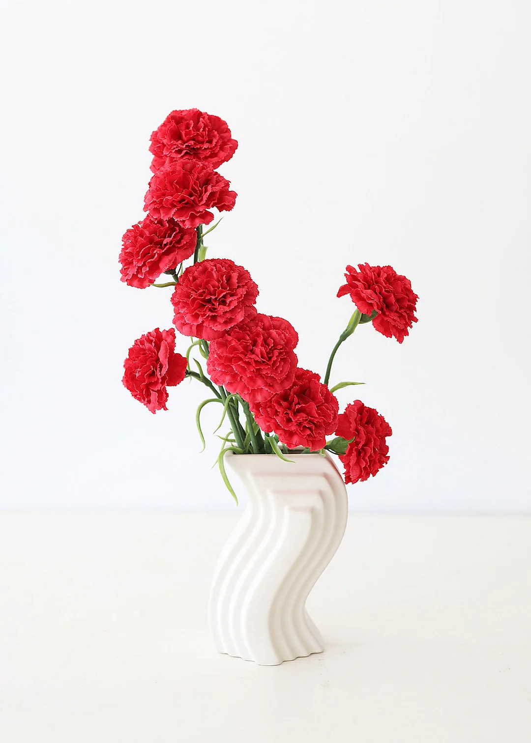 Red Carnation Artificial Flower - 17"