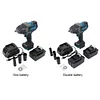 Cordless Impact Wrench Adjustable Torque Electric Impact Gun for Car Truck Mower