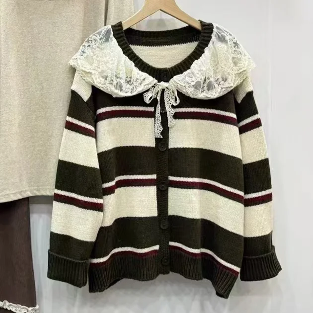 Chicfifth Sweater Women Winter Long Sleeve High Quality Autumn Vintage Top Knitted Cardigan