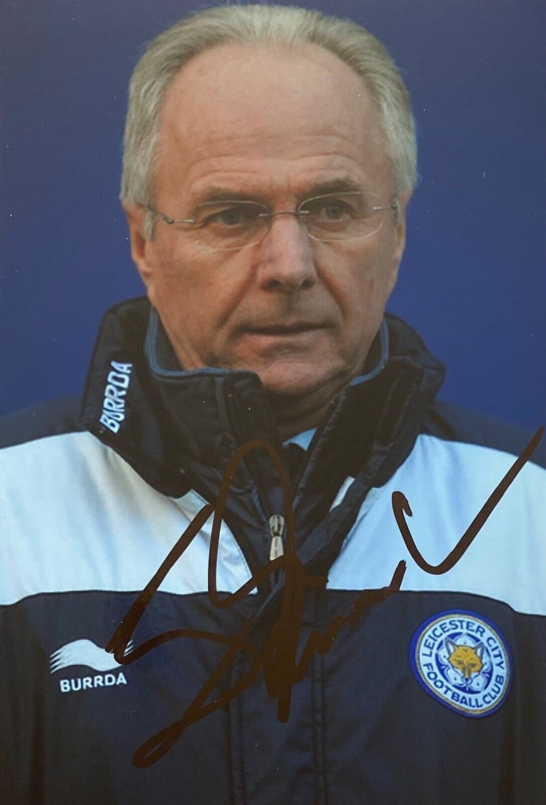 Sven Goran Eriksson Genuine Hand Signed 6X4 Photo Poster painting - Leicester City 4