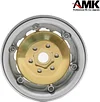 AMK 4pcs RC Brass Wheel Weights, Brass Wheel Hex Hub Adapter for 1.9in / 2.2in Beadlock Wheel Rim 1/10 RC Crawler Car Axial SCX10 Capra TRX4 TRX6 (4pcs 15mm Brass Weights)