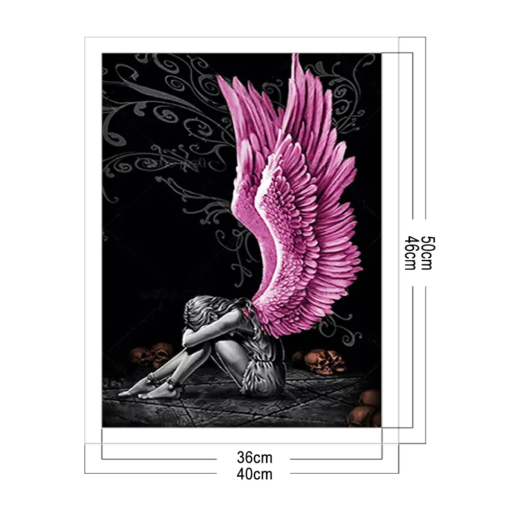 11ct Stamped Cross Stitch - Wing Angel(40*50cm)