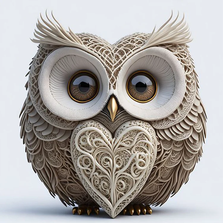 Valentine Love Owl - Full Round - Diamond Painting (30*30cm)