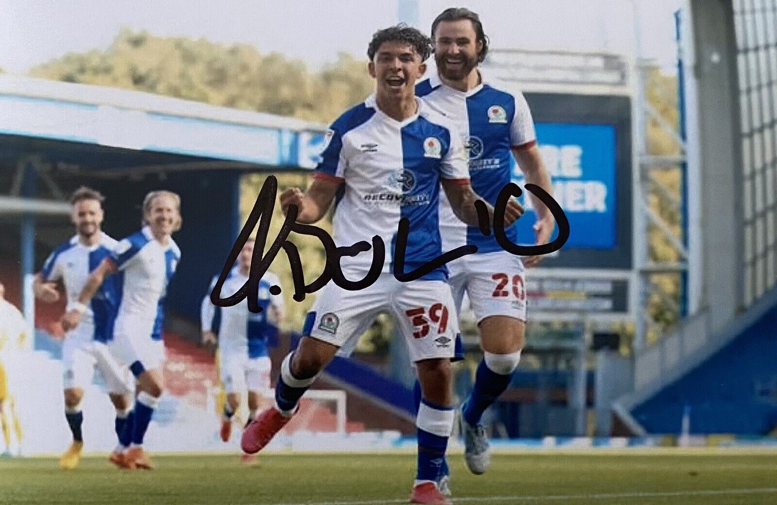 Tyrhys Dolan Genuine Hand Signed Blackburn Rovers 6X4 Photo Poster painting 2