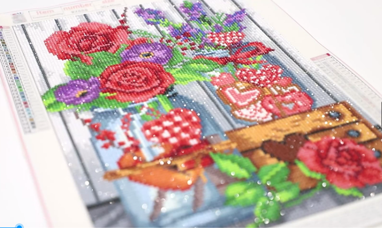 

(Multi-Size) Valentines Flower - Round/Square Drill Diamond Painting - 30*40CM, Square diamond 30*40cm, 501 Original