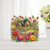 (US Only)Garden House 2D Flat DIY Diamond Art Pendant Home Wall Decoration Crafts