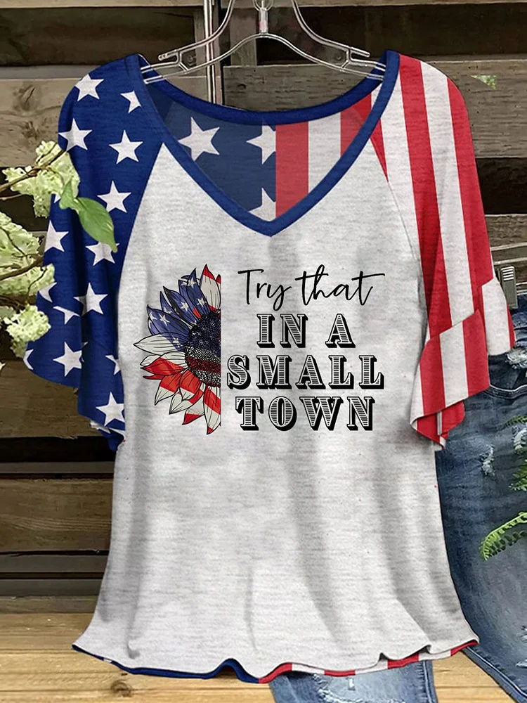 Women's Try That In A Small Town Casual T-Shirts