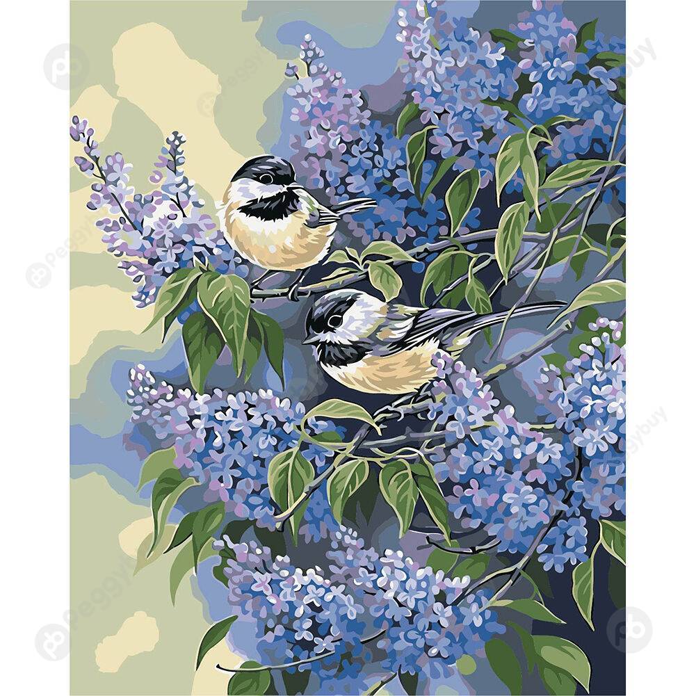 

40*50CM Paint By Numbers-Branch Bird, 501 Original