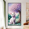 (40*70cm)DIY Full Round Drill Diamond Painting-Cat