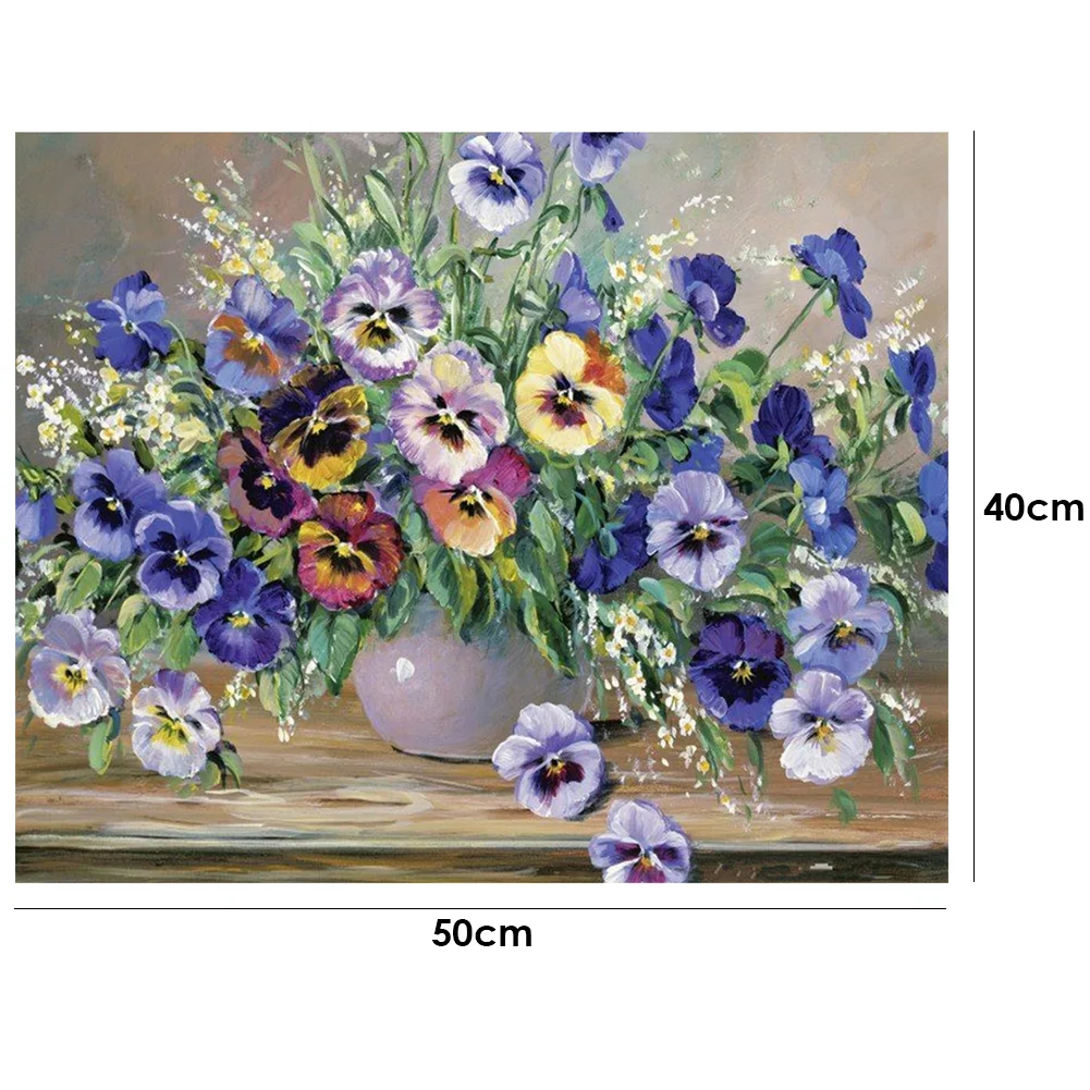 Flowers - Paint By Number(50*40cm)