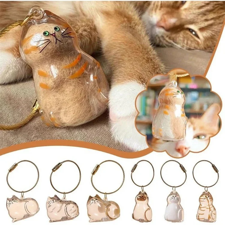 Fur-ever Loved Cat Hair Memorial Pendant slivor