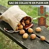 Sac banane en toile pliable pour la recherche de nourriture