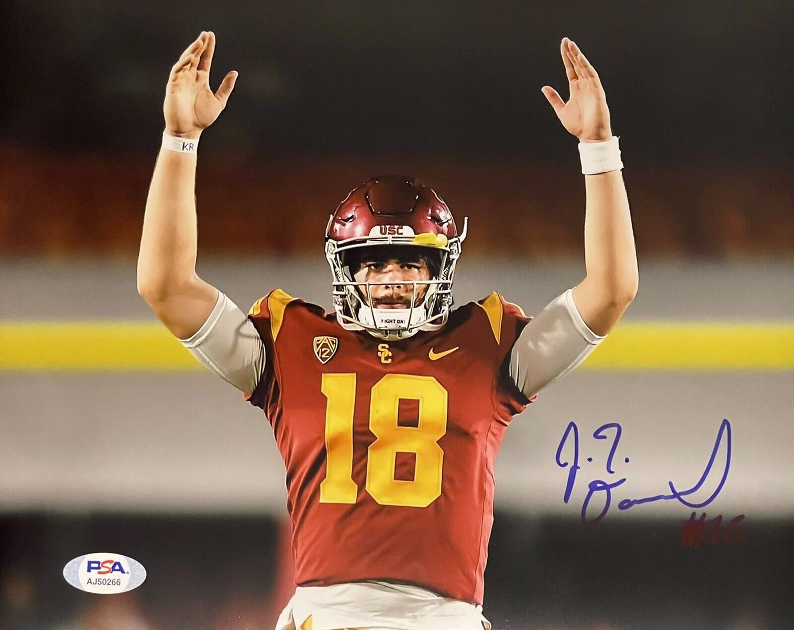 JT J.T Daniels Signed Autographed USC Trojans 8x10 Photo Poster painting Heisman PSA/DNA