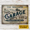 Nom personnalis&eacute;&nbsp;:garage m&eacute;canique automobile mes r&egrave;gles - Panneaux en &eacute;tain m&eacute;tallique