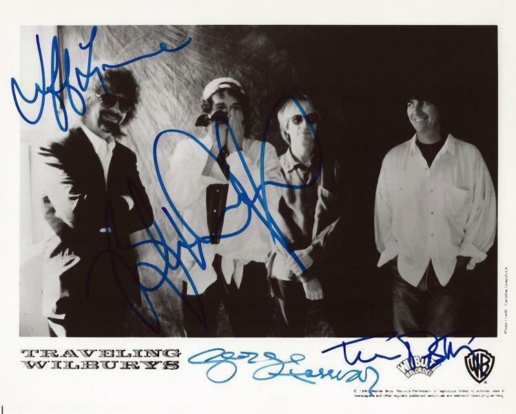 REPRINT - TRAVELING WILBURYS Petty - Orbison Signed 8 x 10 Photo Poster painting Poster RP