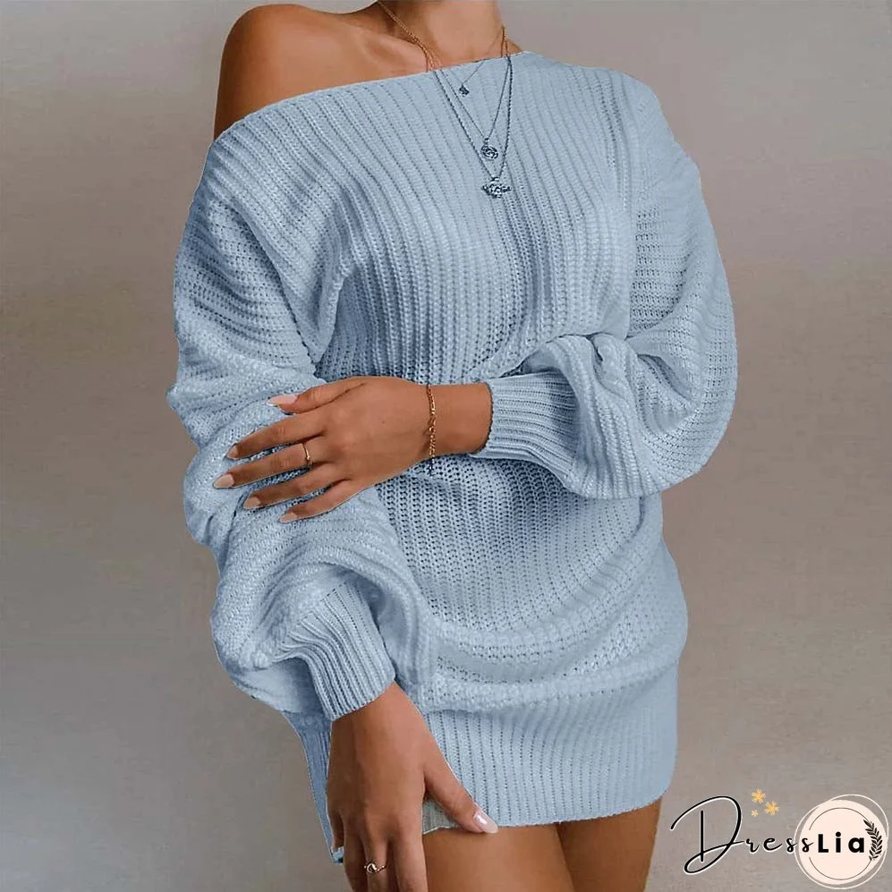 Charlotte Versatile Off-Shoulder Sweater Dress