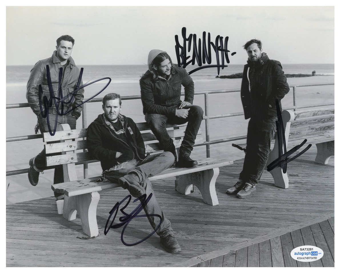 The Gaslight Anthem Fully Signed ACOA Signed Autograph 8 x 10 Photo Poster painting