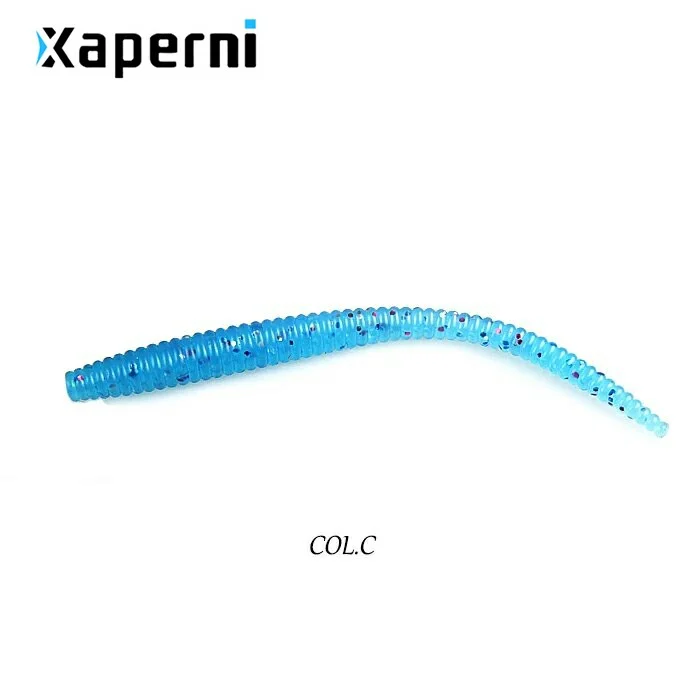 Xaperni worm Soft Lures 8cm 1.12g 20pcs/bag Fishing Artificial Silicone Bass Pike Minnow Swimbait Jigging Plastic Baits