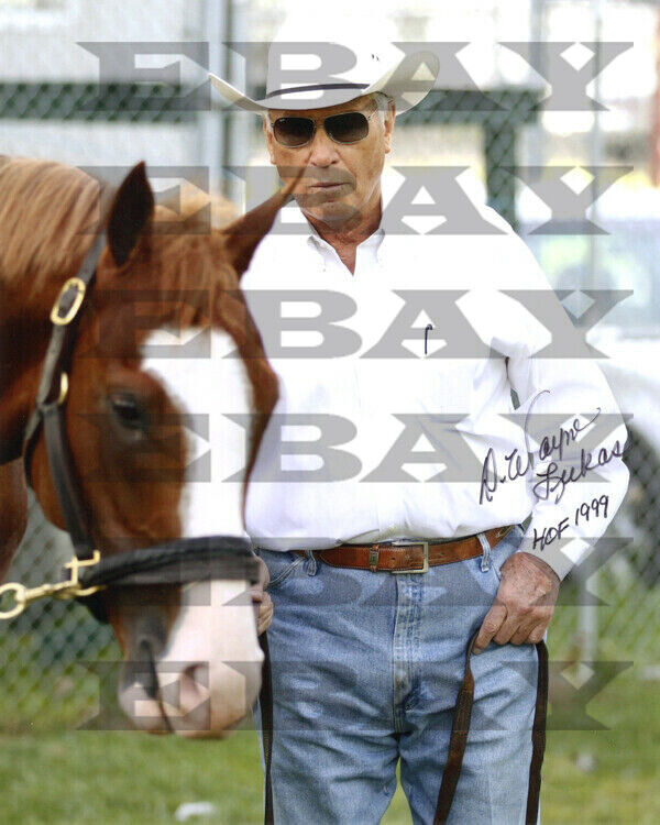 D. WAYNE LUKAS HOF 1999 HORSE RACING TRAINSigned Autographed 8x10 Photo Poster painting Reprint