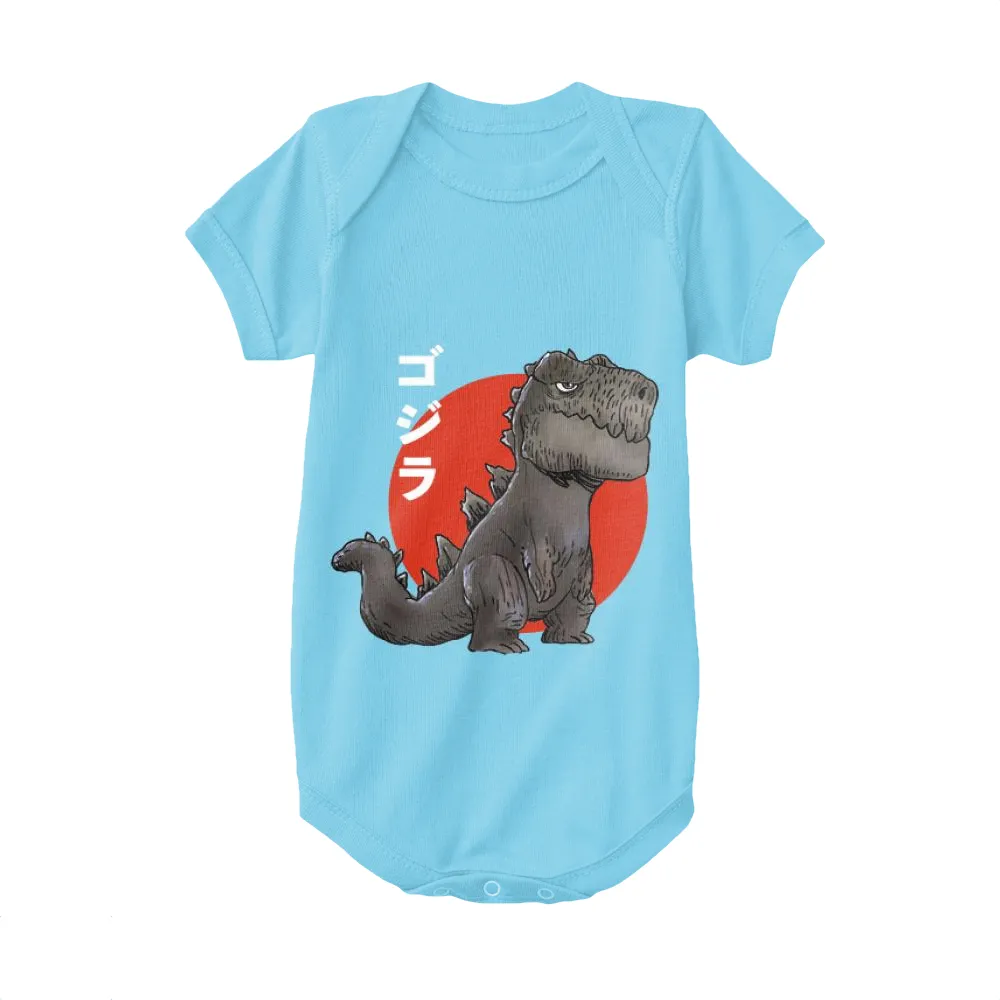 Godzilla Pacifier Depressed Godzilla, Godzilla Baby Onesie