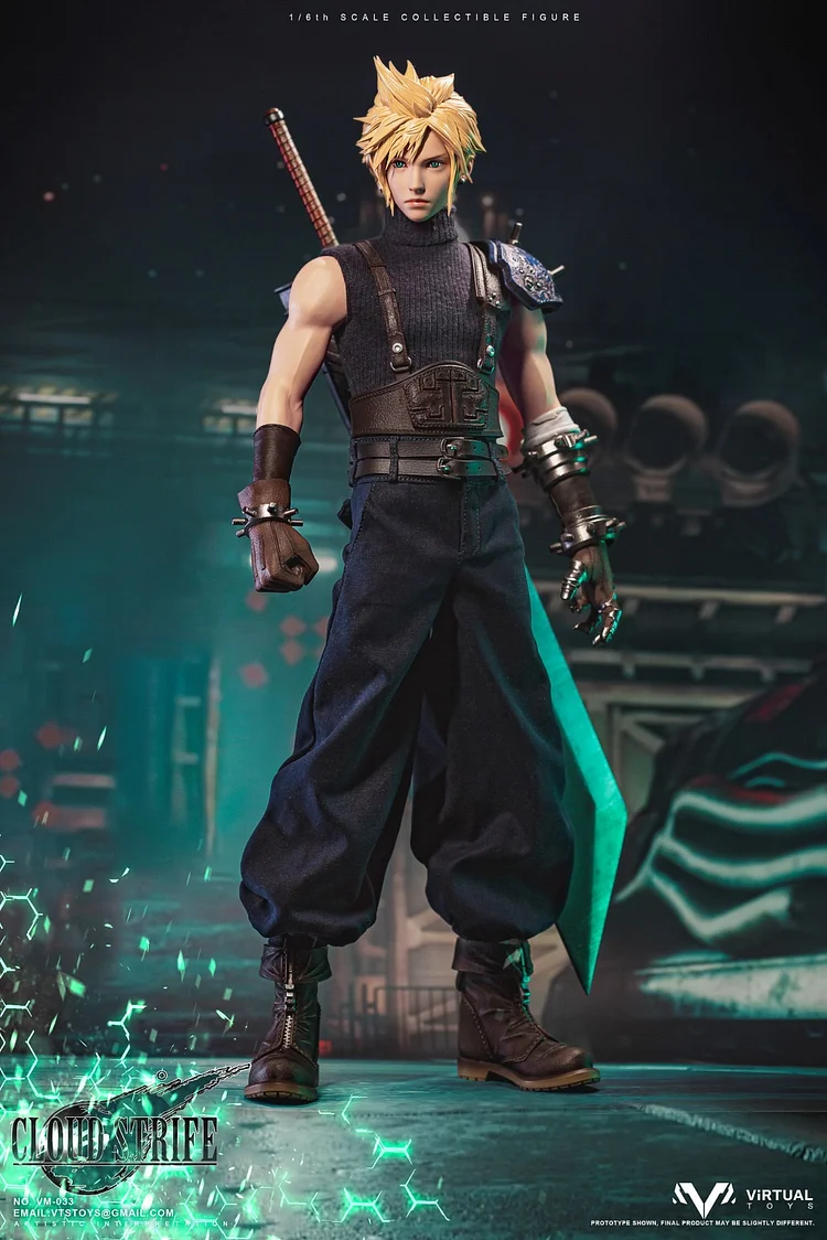 【IN STOCK】Vtstoys Vm-033 Final Fantasy Cloud Strife Deluxe Edition 1/6  Scale Action Figure