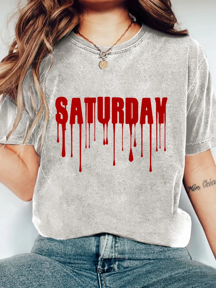 Women's Saturday Shark Week Halloween Costume T-Shirt