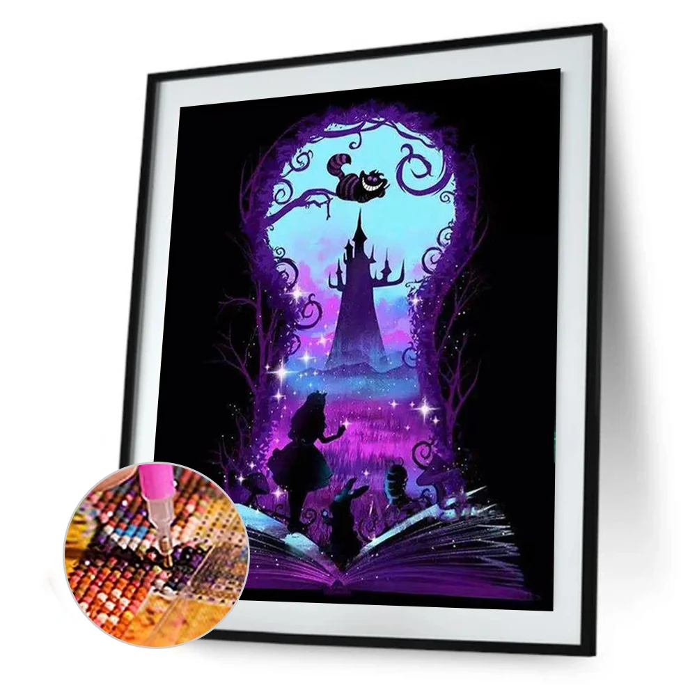 Diamond Painting - Full Round Drill - Alice's Adventure in Wonderland(30*40cm)