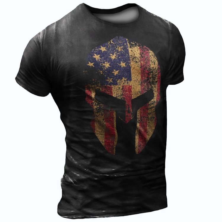 American Military Spartan Men's T-Shirt