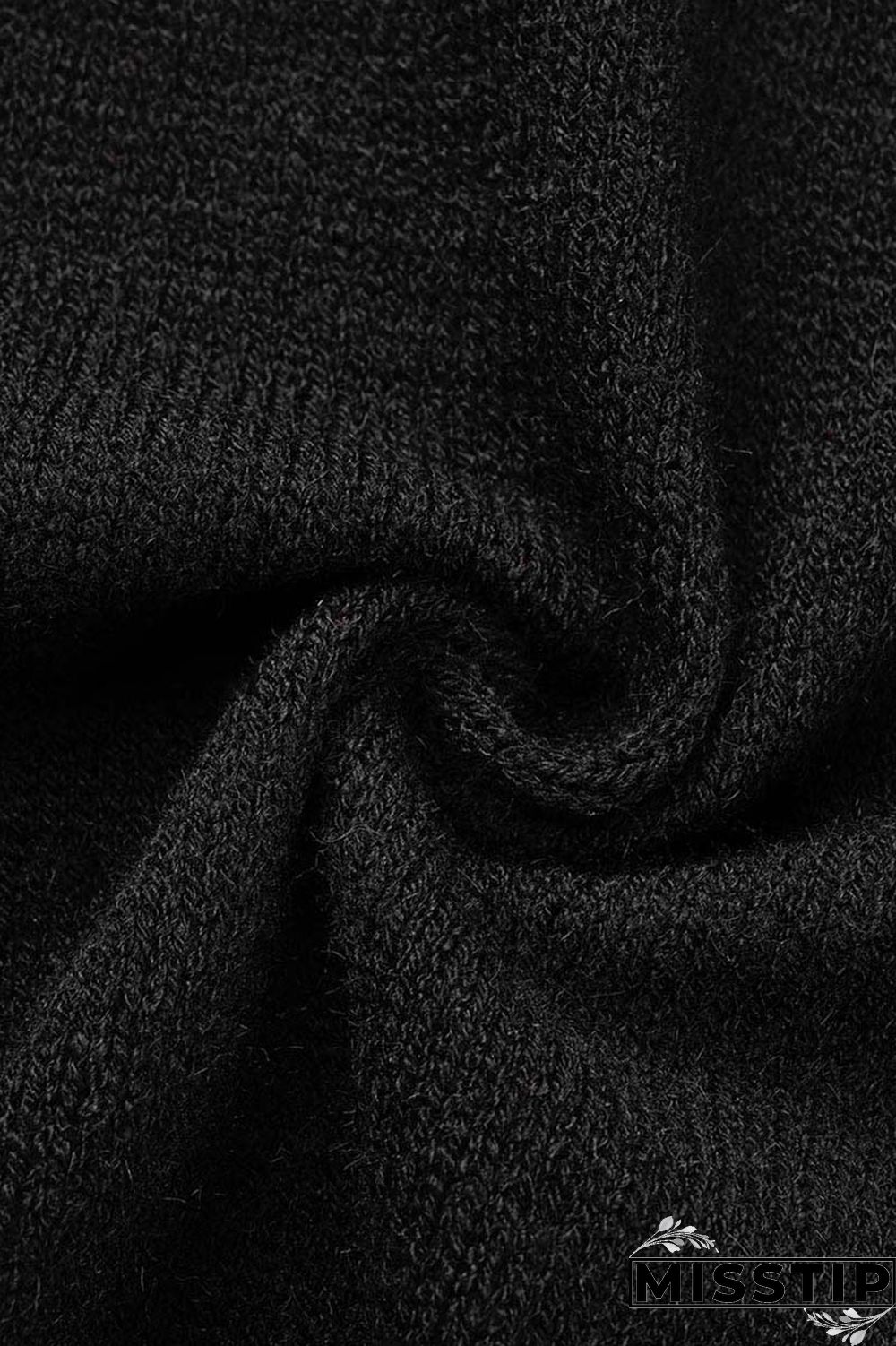 Black Casual Solid Patchwork Hooded Collar Long Sleeve Two Pieces