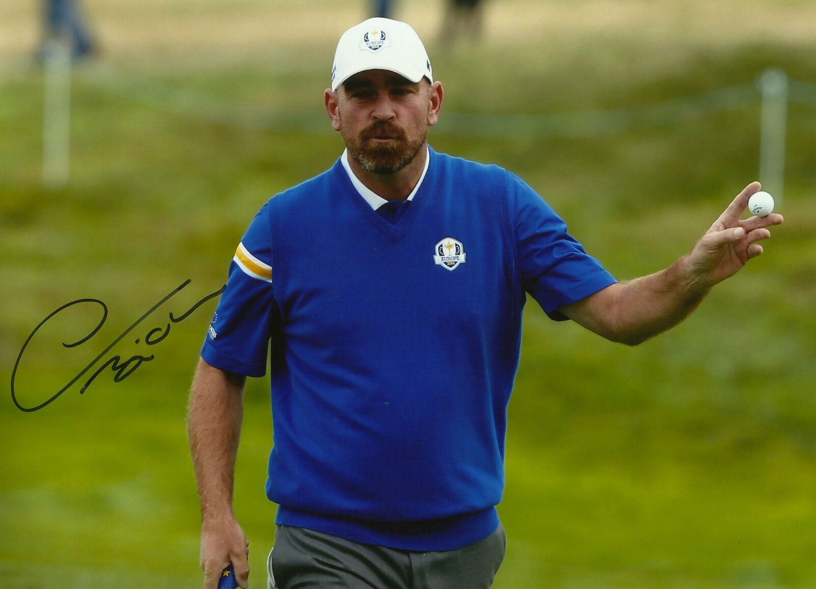 Thomas Bjorn Signed 12X8 Photo Poster painting 2014 RYDER CUP AFTAL COA (3140)